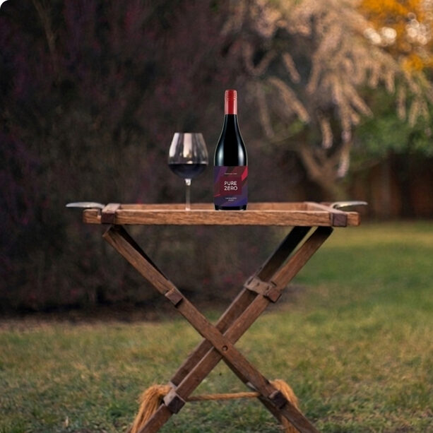 Glass of wellness wine